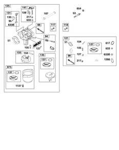 Carburetor Group Diagram and Parts List for 21R772-0025-H5 200000 - 399999 Briggs and Stratton Engine